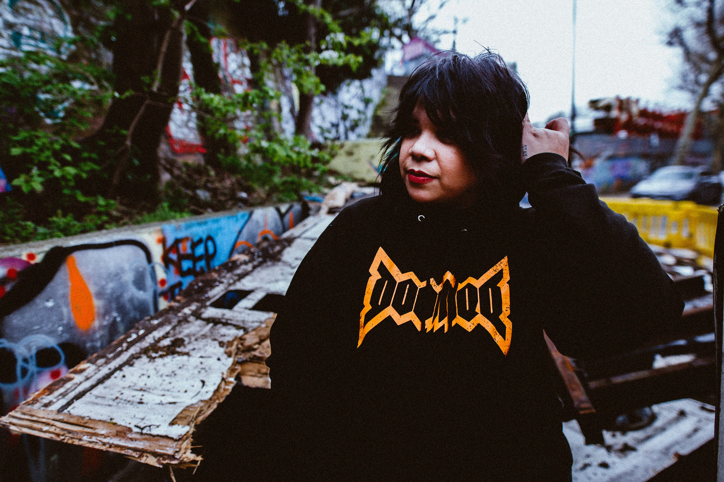 DOOMED Skull Hoodie