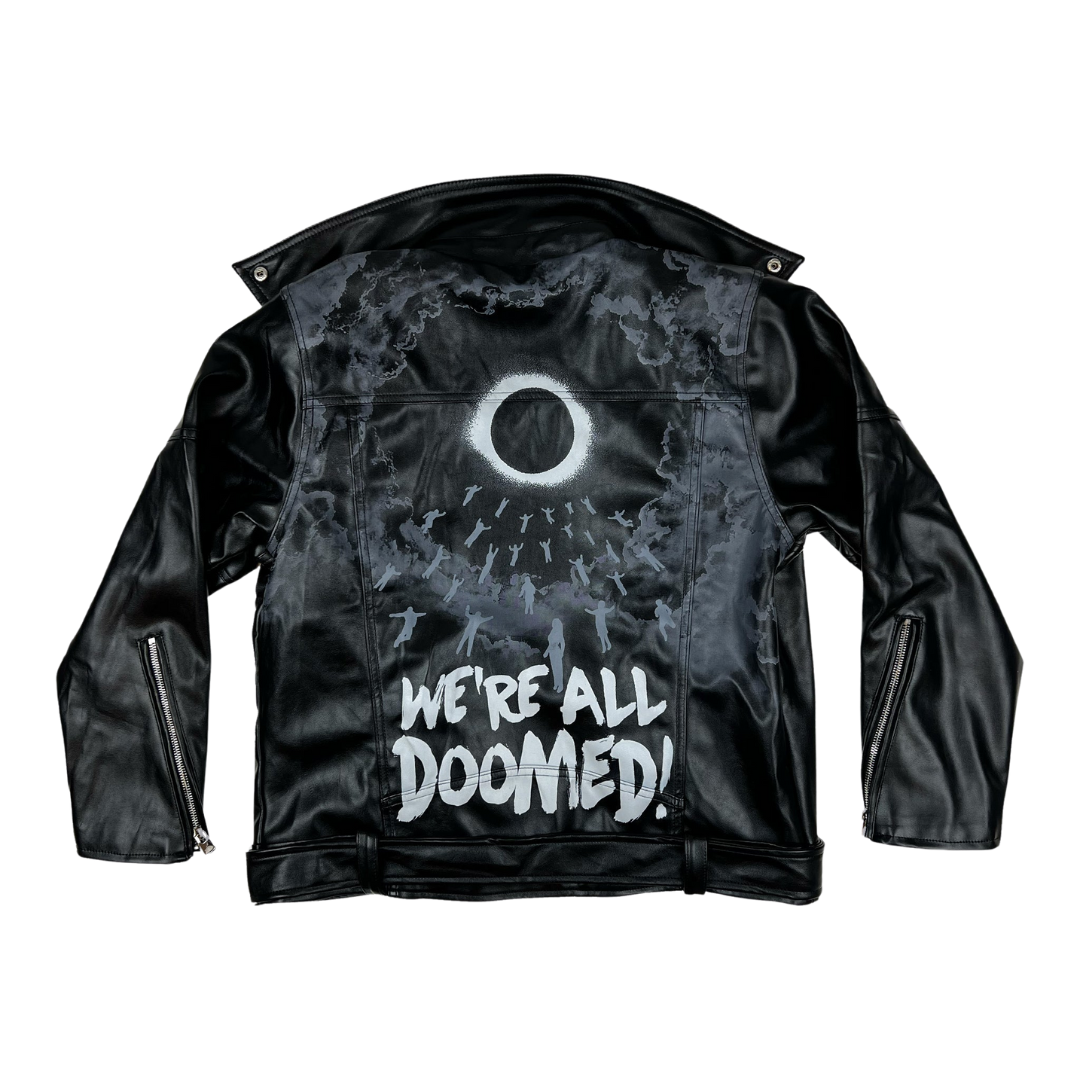 ジャケット・アウター OY BACK TUCK LOGO VEGAN LEATHER JACKET OY/オーワイ』BACK TUCK LOGO VEGAN LEATHER JACKET/バック