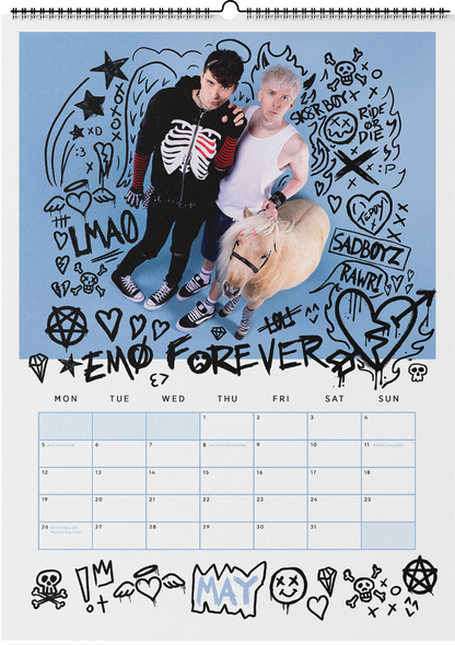 Dan and Phil and A Tiny Horse 2025 Calendar